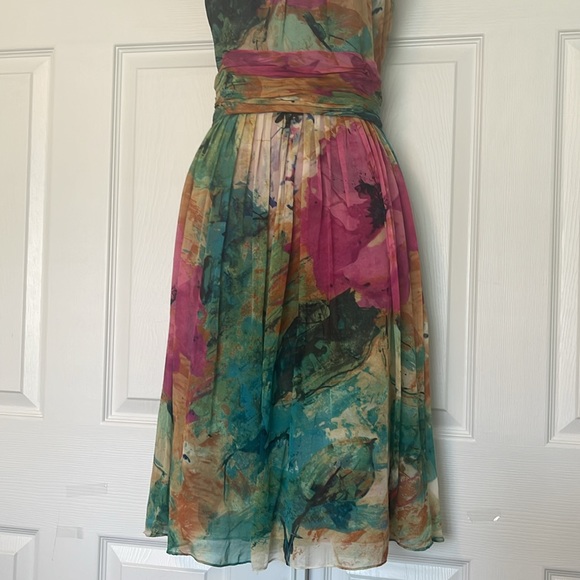 Jones of New York summer dress Size 14 multi color - Picture 3 of 7